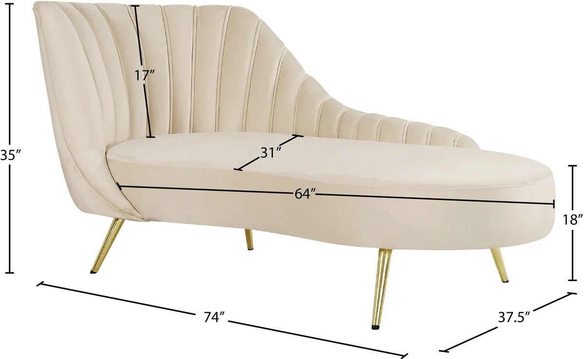 Margo - Chaise - Cream