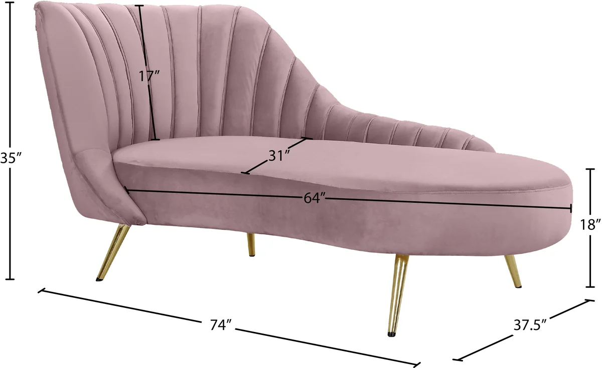 Margo - Chaise - Pink