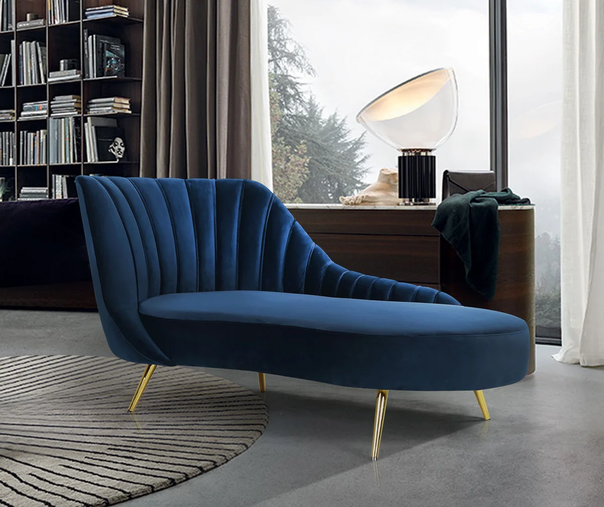 Margo - Chaise - Navy - View 2
