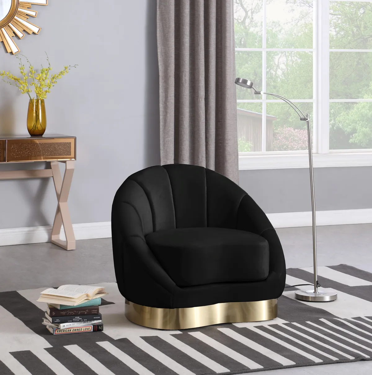 Shelly - Chair - Black - View 2