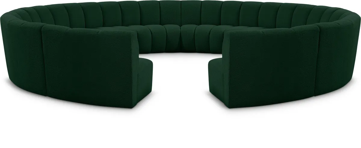 Infinity - 12 Piece Modular Sectional - Green