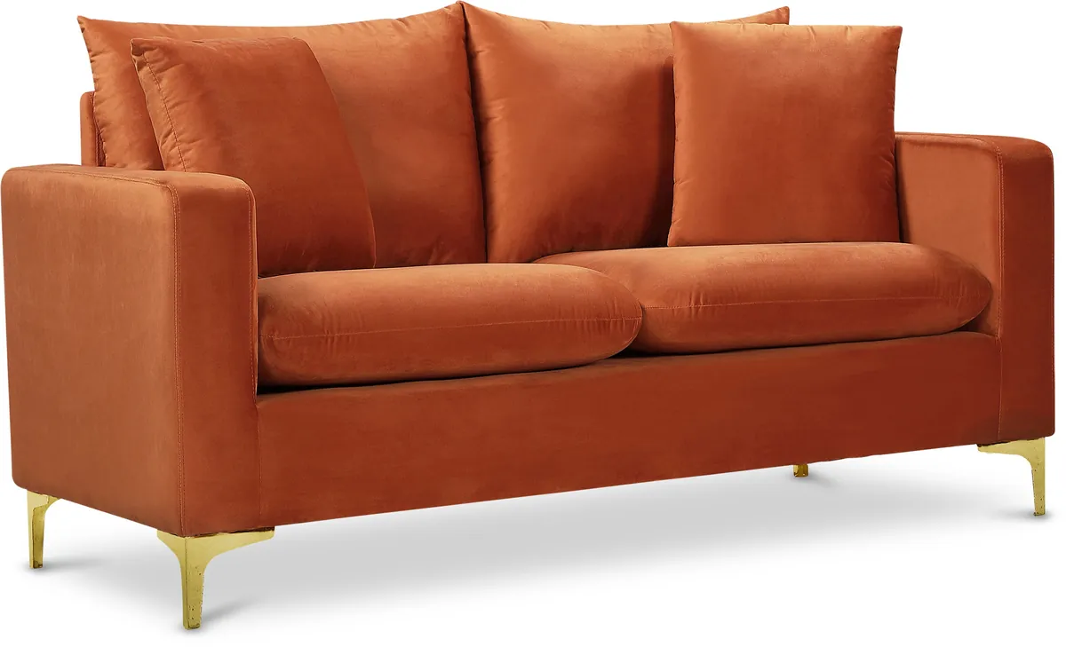 Naomi - Loveseat - Cognac
