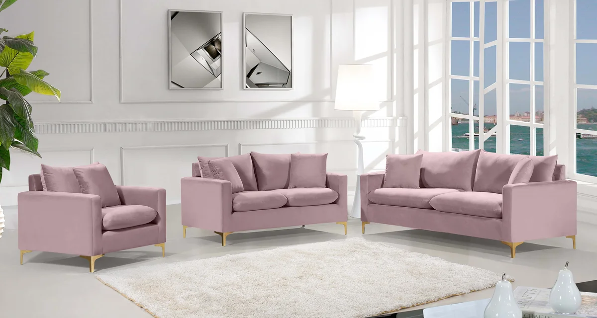 Naomi - Loveseat - Pink