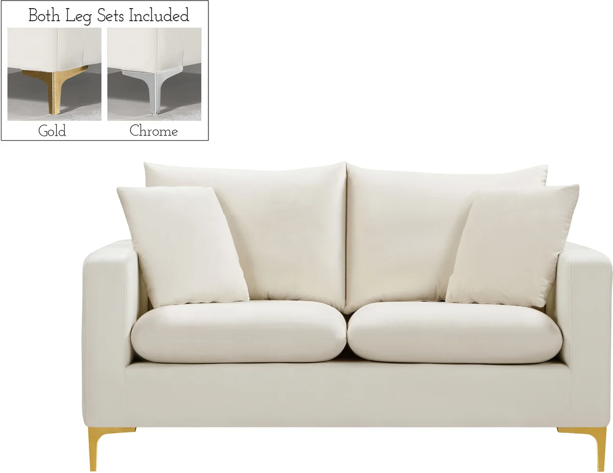 Naomi - Loveseat - Cream