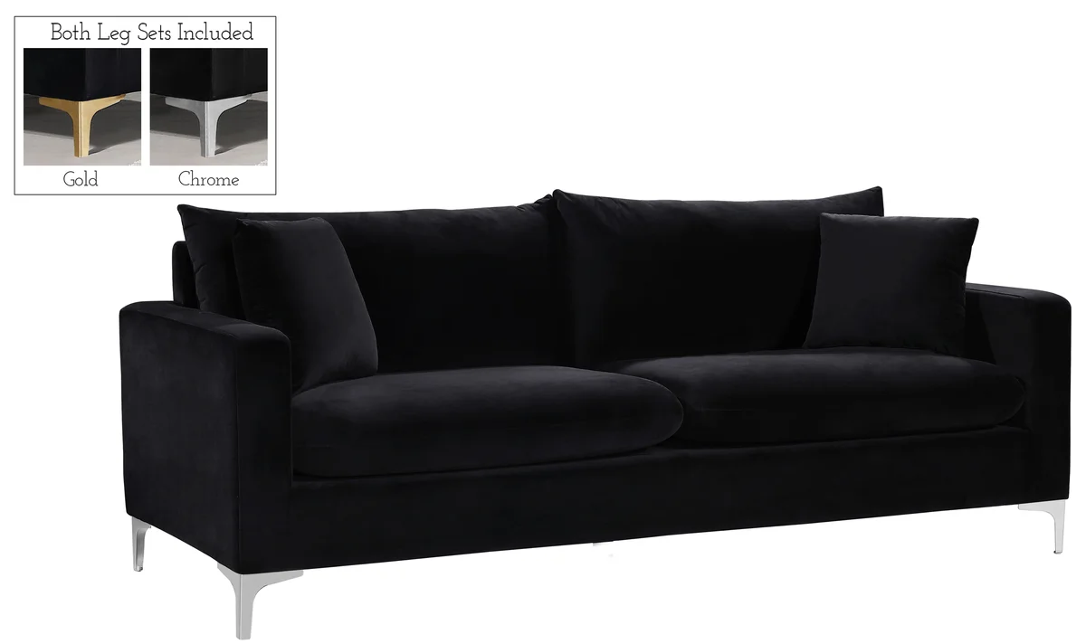 Naomi - Sofa - Black - View 2