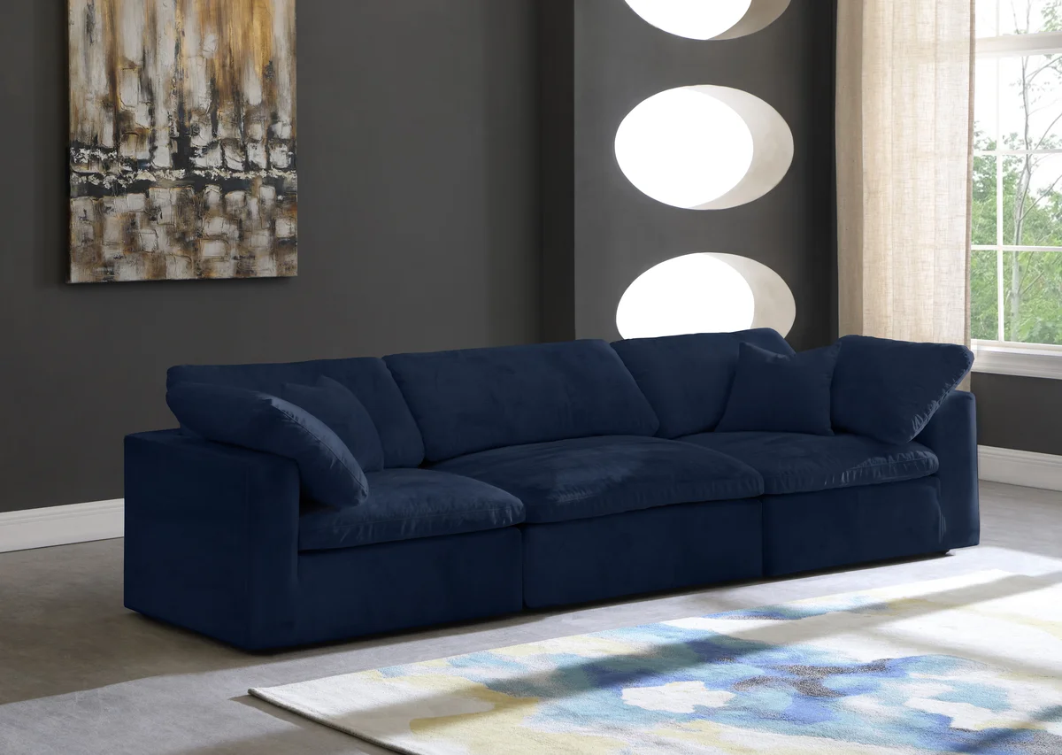 Cozy - 3 Seat Modular Sofa - Navy - View 2