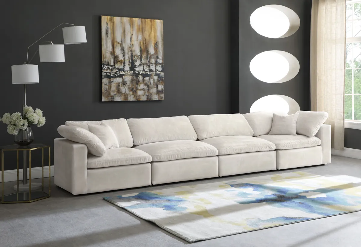 Cozy - Modular 4 Seat Sofa - Cream - View 2