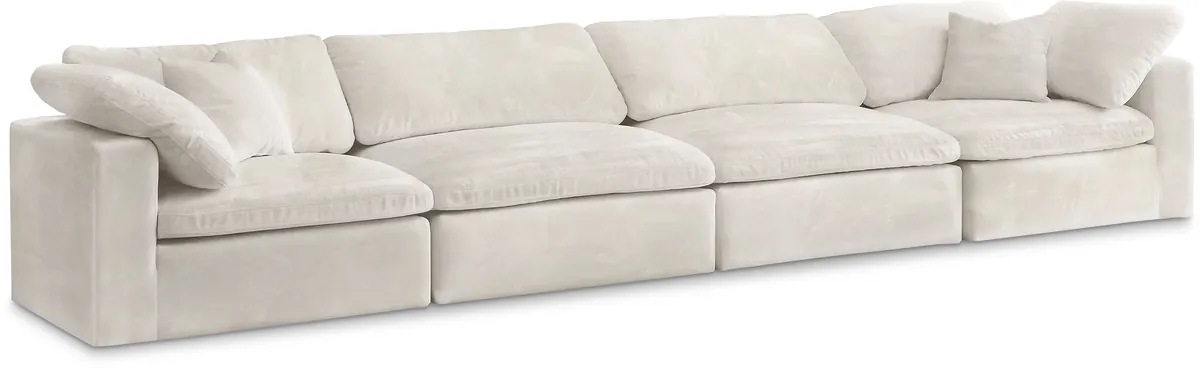 Cozy - Modular 4 Seat Sofa - Cream