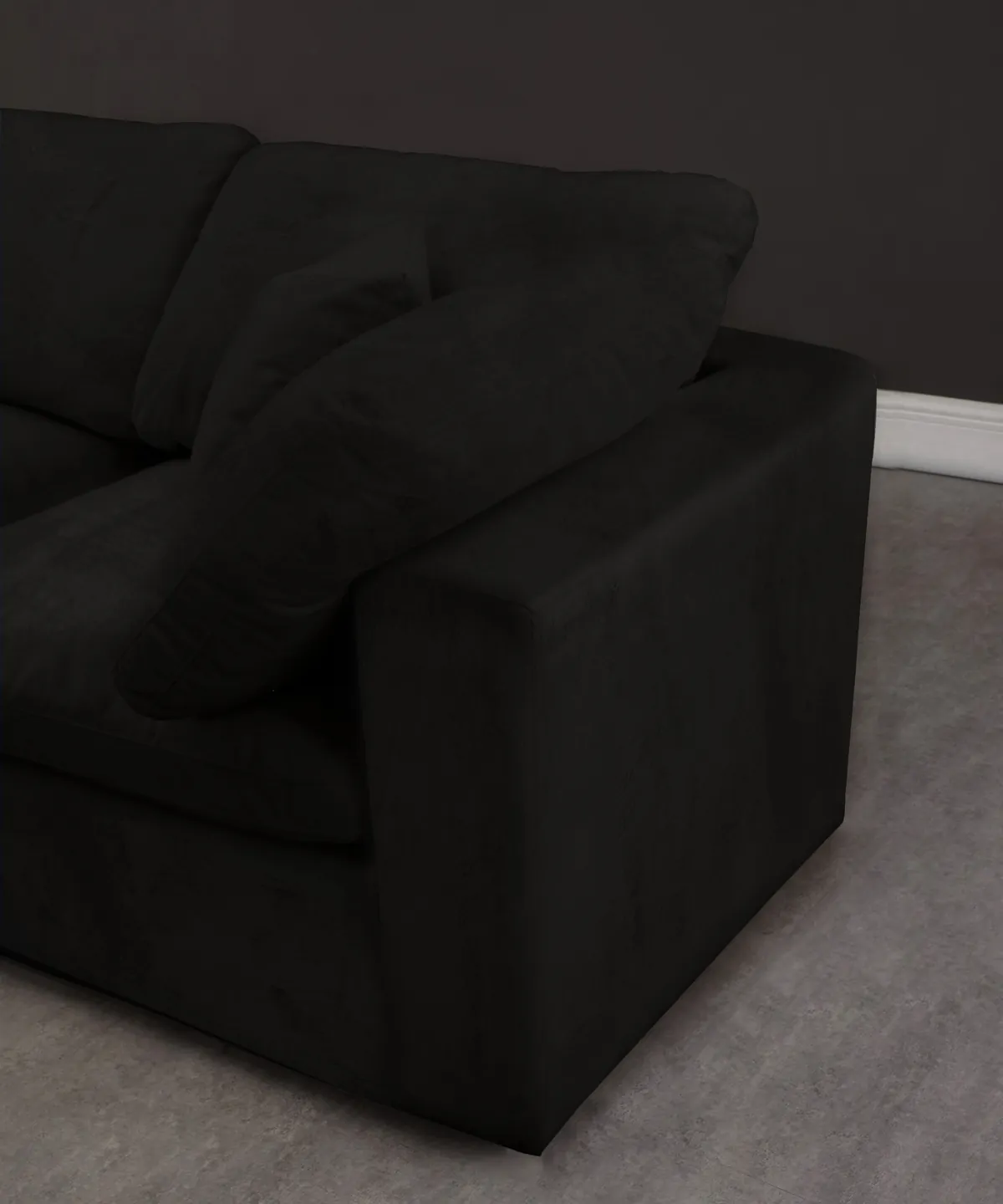 Cozy - Modular 4 Seat Sofa - Black