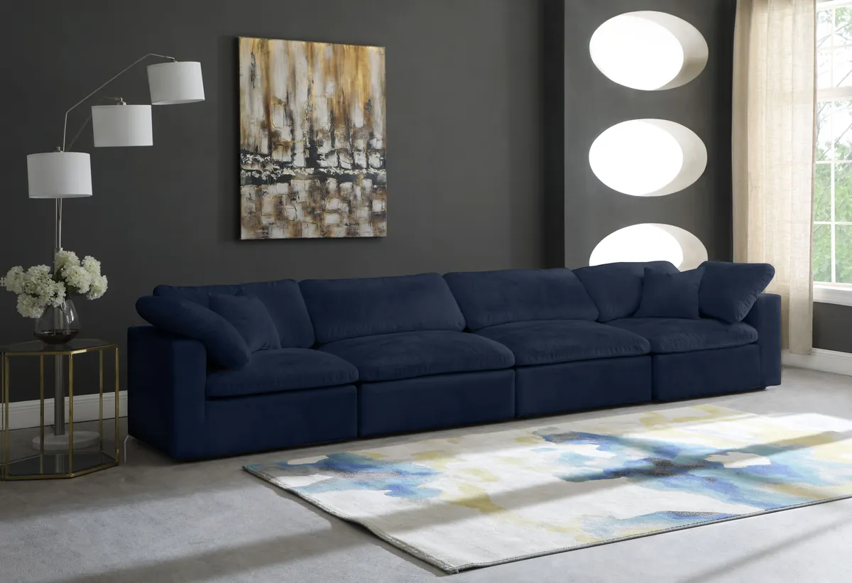 Cozy - Modular 4 Seat Sofa - Navy - View 2