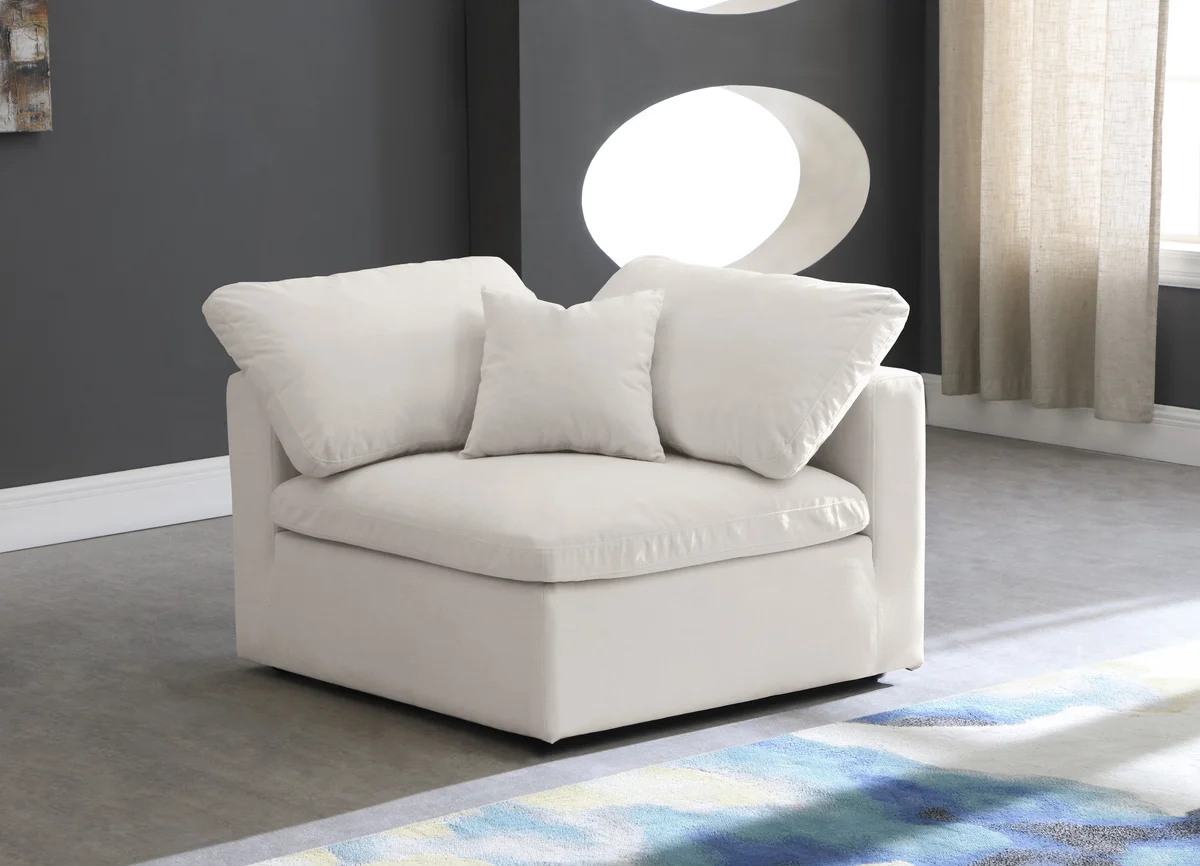 Cozy - Corner Chair - Cream - View 2
