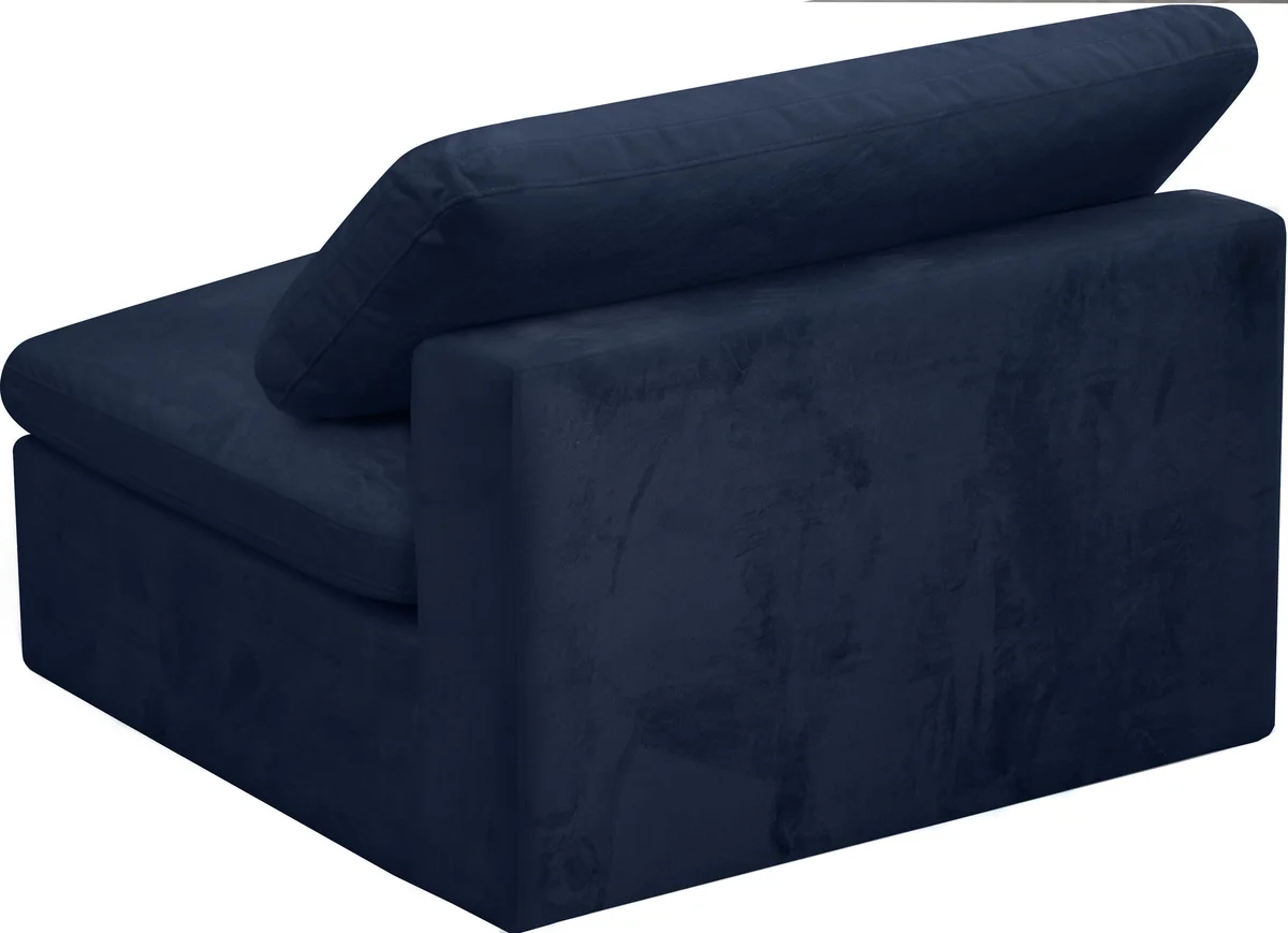 Cozy - Armless Chair - Navy