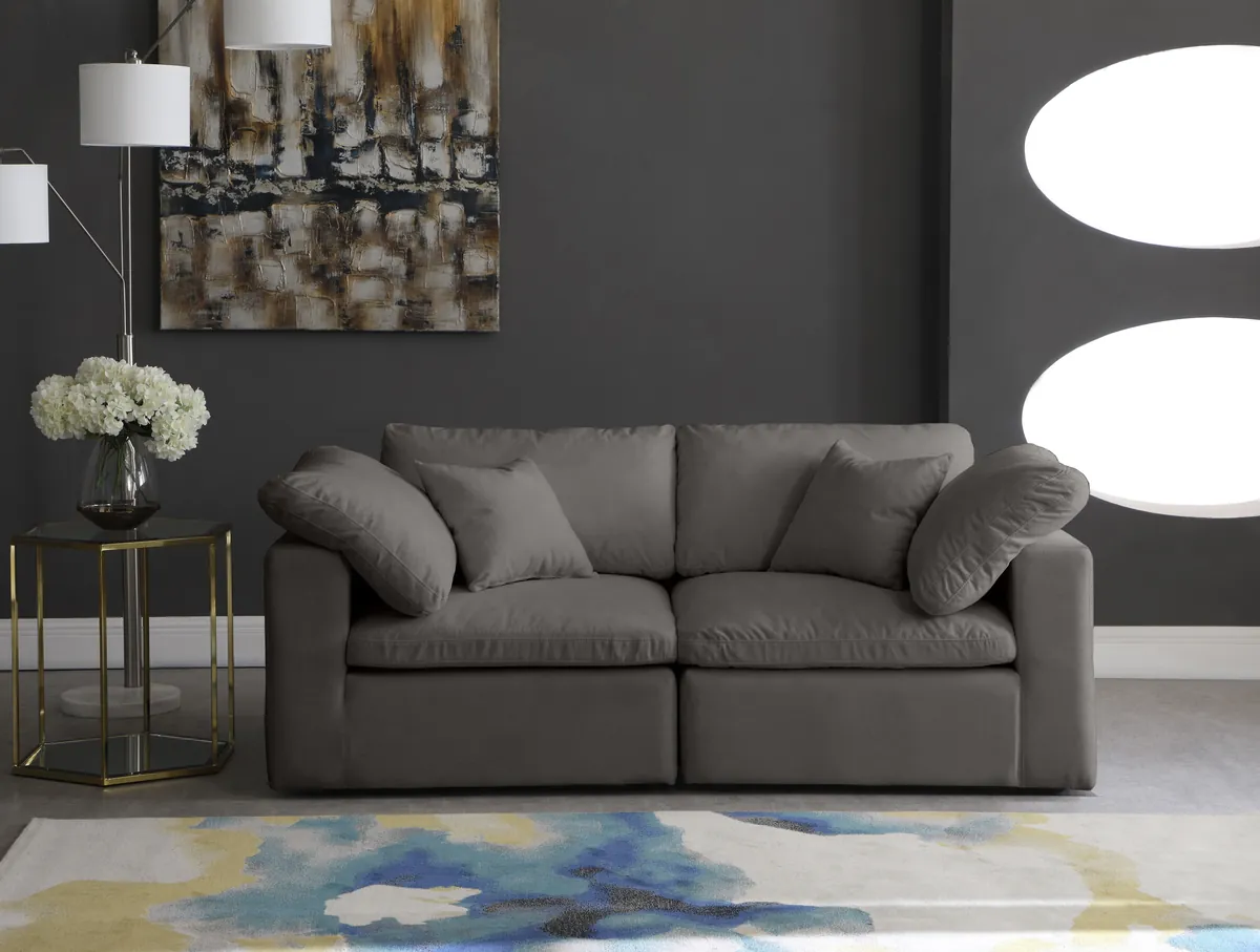 Cozy - Modular 2 Seat Sofa - Gray