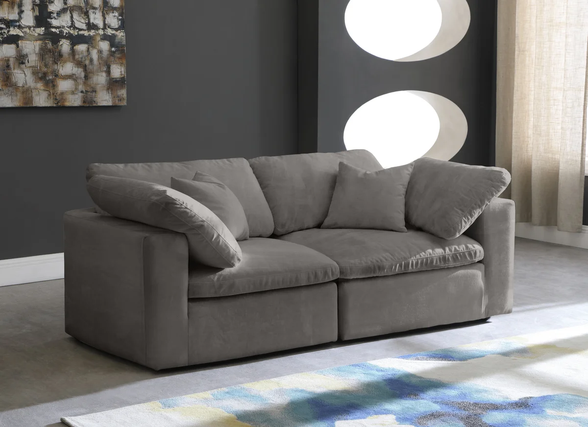 Cozy - Modular 2 Seat Sofa - Gray - View 2