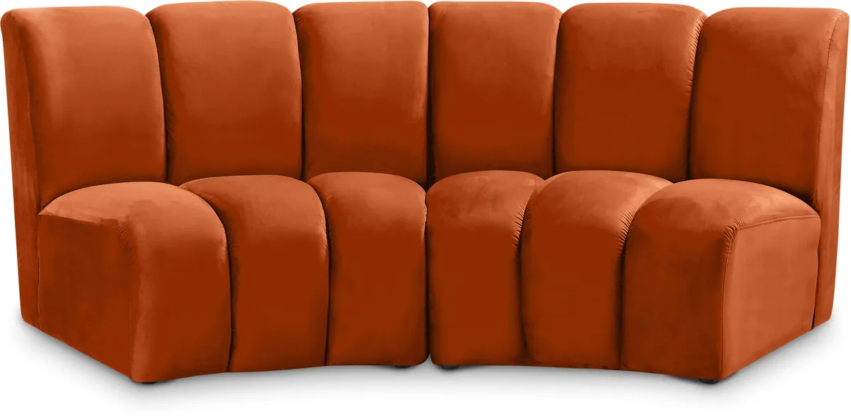 Infinity - 2 Piece Modular Sectional - Cognac