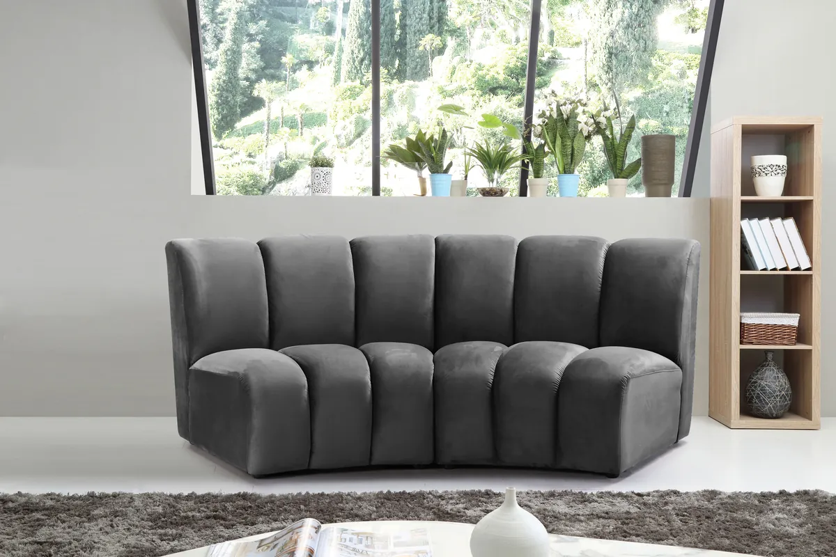 Infinity - 2 Piece Modular Sectional - Gray