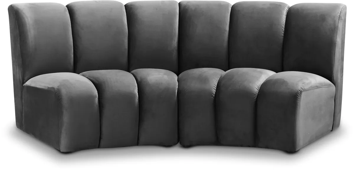 Infinity - 2 Piece Modular Sectional - Gray