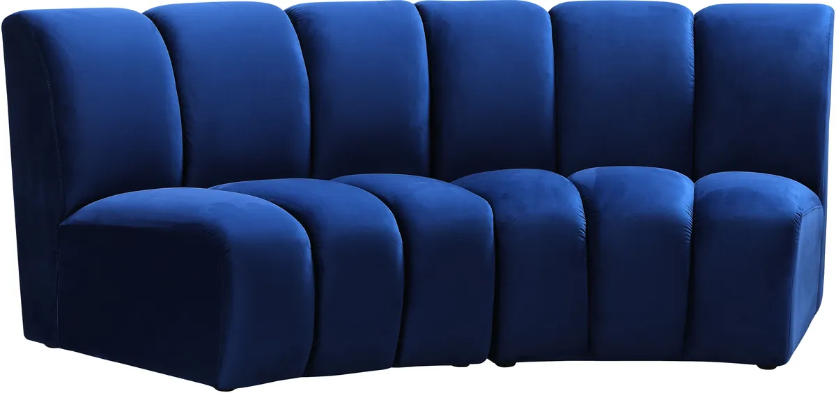 Infinity - 2 Piece Modular Sectional - Navy