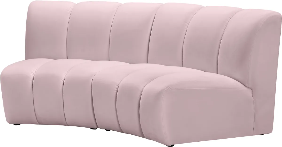 Infinity - 2 Piece Modular Sectional - Pink