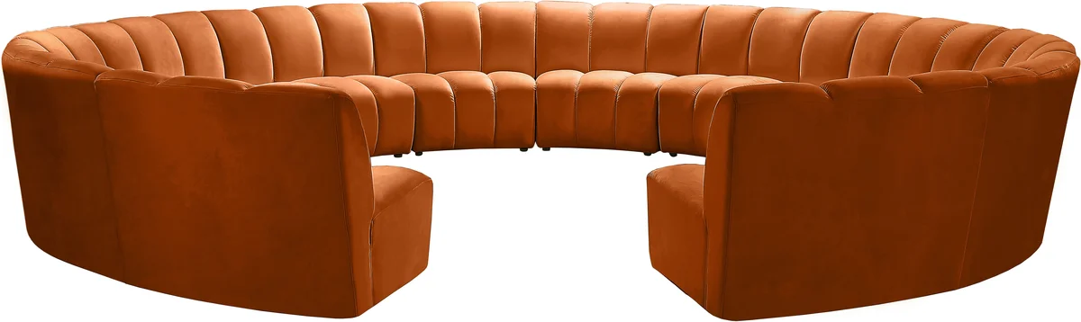 Infinity - 12 Piece Modular Sectional - Cognac