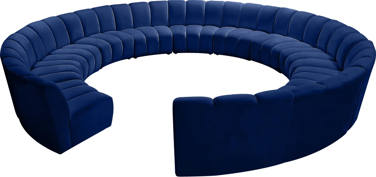 Infinity - 12 Piece Modular Sectional - Navy