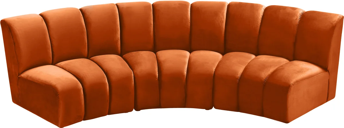 Infinity - 3 Piece Modular Sectional - Cognac