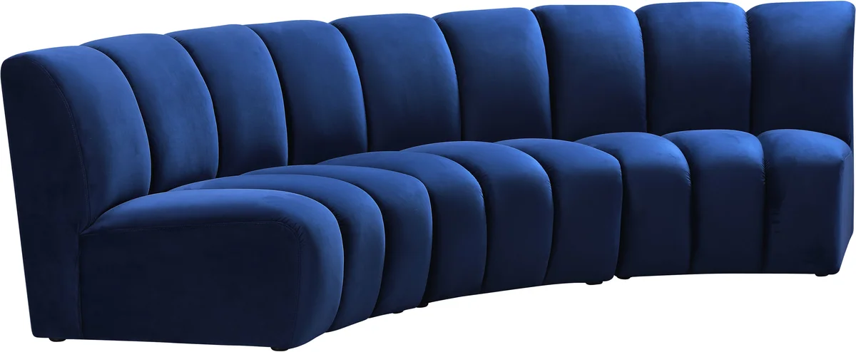 Infinity - 3 Piece Modular Sectional - Navy