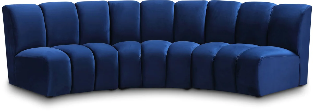 Infinity - 3 Piece Modular Sectional - Navy