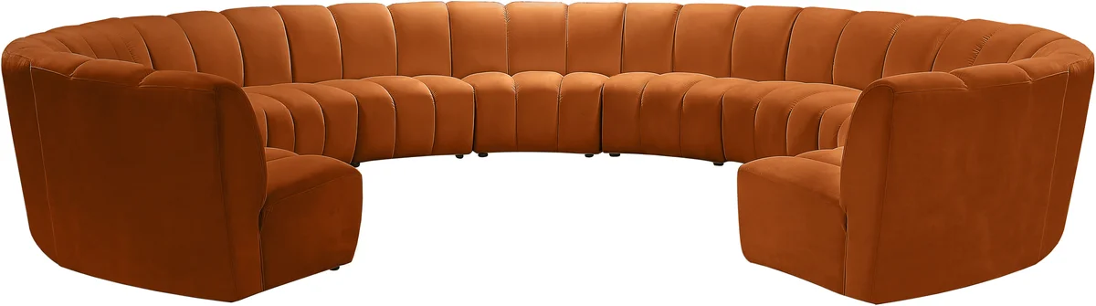 Infinity - 11 Piece Modular Sectional - Cognac