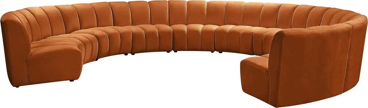 Infinity - 10 Piece Modular Sectional - Cognac