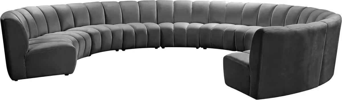 Infinity - 10 Piece Modular Sectional - Gray
