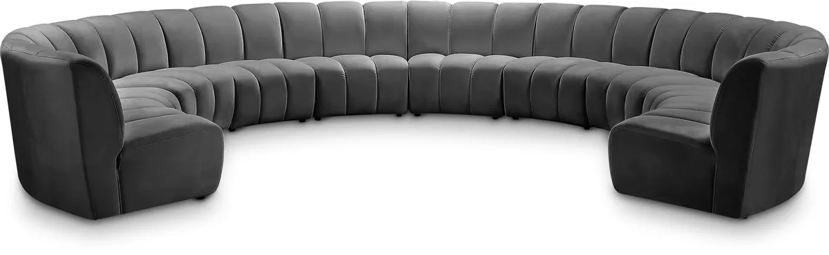 Infinity - 10 Piece Modular Sectional - Gray