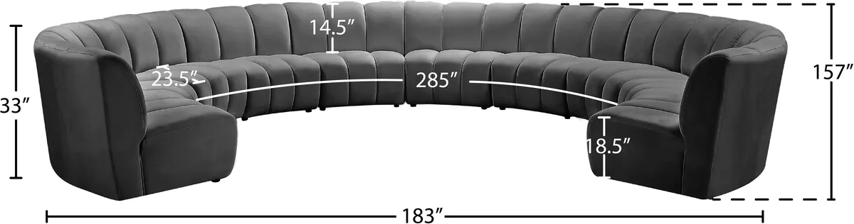 Infinity - 10 Piece Modular Sectional - Gray