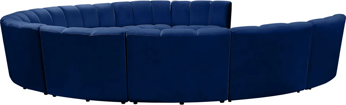 Infinity - 10 Piece Modular Sectional - Navy