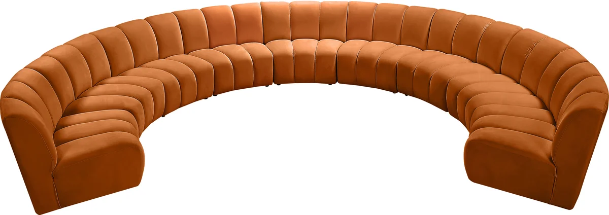 Infinity - 9 Piece Modular Sectional - Cognac