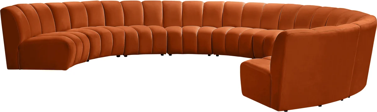 Infinity - 9 Piece Modular Sectional - Cognac