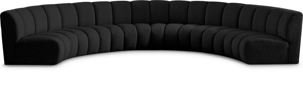Infinity - 6 Piece Modular Sectional - Black