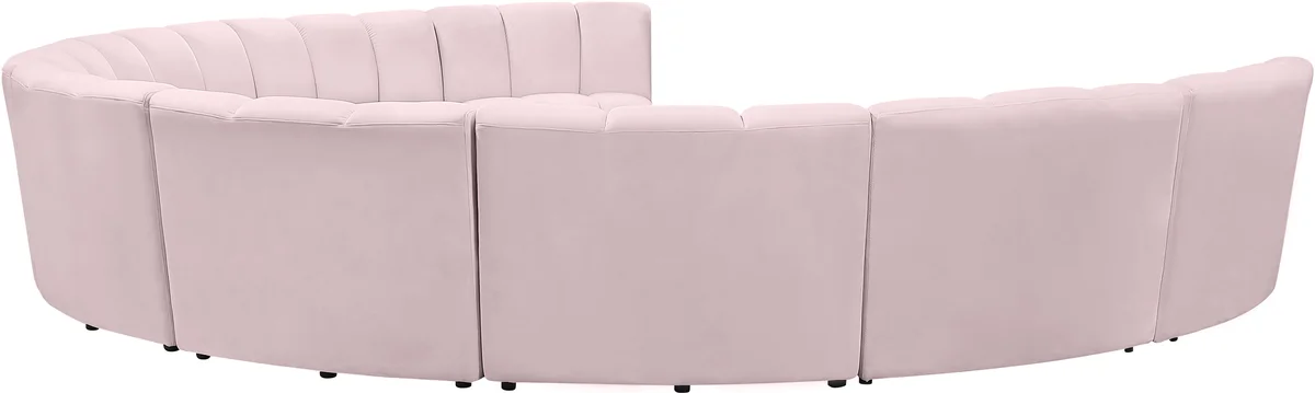 Infinity - 9 Piece Modular Sectional - Pink