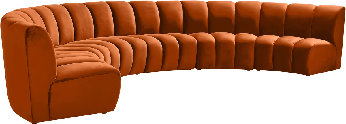 Infinity - 6 Piece Modular Sectional - Cognac