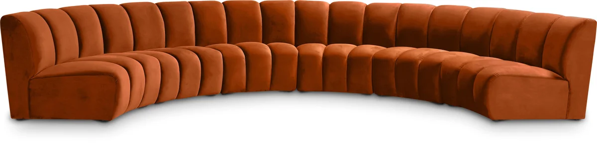 Infinity - 6 Piece Modular Sectional - Cognac
