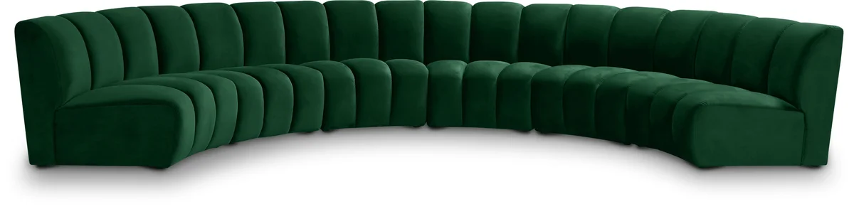 Infinity - 6 Piece Modular Sectional - Fabric - Green