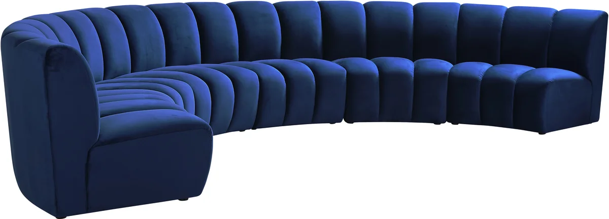 Infinity - 6 Piece Modular Sectional - Navy