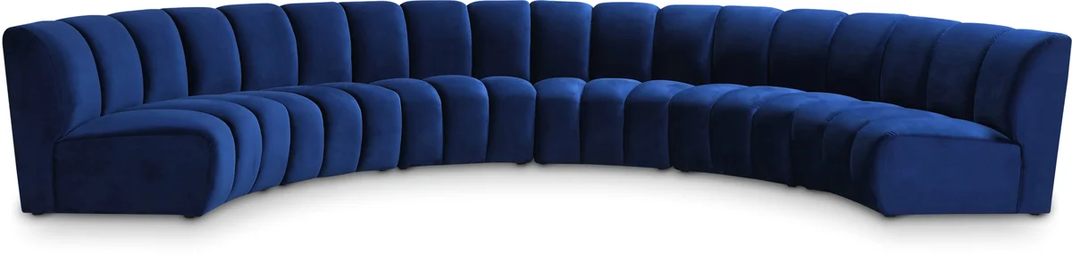 Infinity - 6 Piece Modular Sectional - Navy