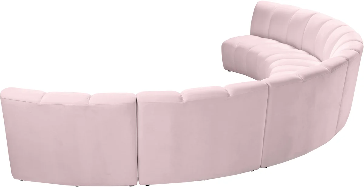 Infinity - 6 Piece Modular Sectional - Pink