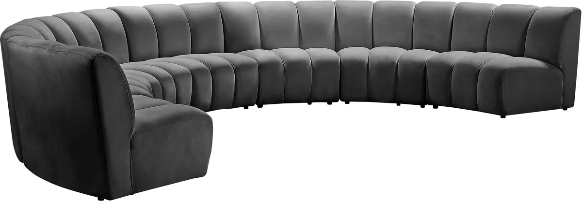 Infinity - 7 Piece Modular Sectional - Gray
