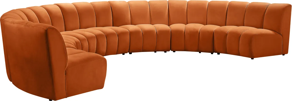 Infinity - 7 Piece Modular Sectional - Cognac
