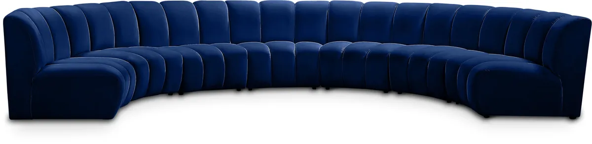 Infinity - 7 Piece Modular Sectional - Navy