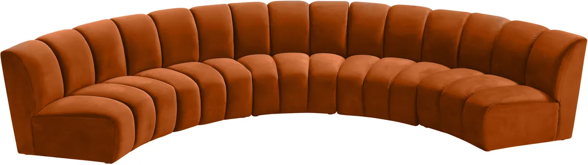 Infinity - 5 Piece Modular Sectional - Cognac