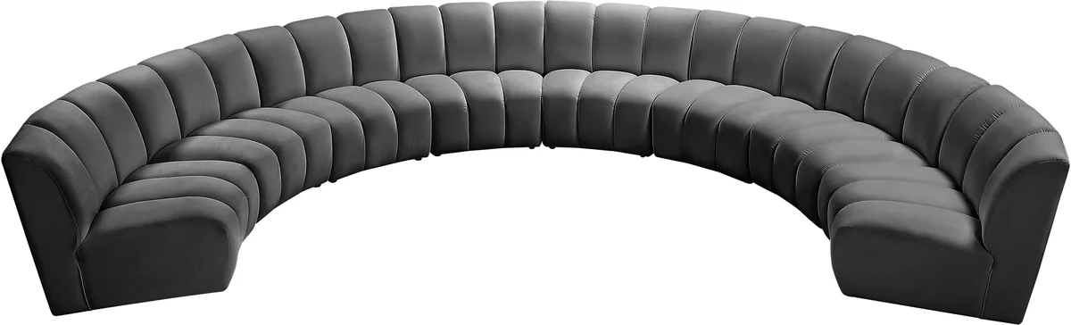 Infinity - 8 Piece Modular Sectional - Gray