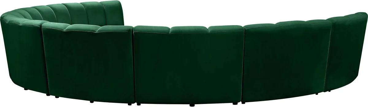 Infinity - 8 Piece Modular Sectional - Fabric - Green